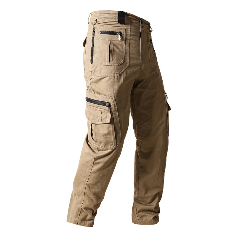 Pantalones Cargo tácticos de algodón para hombre, pantalón largo, holgado, informal, con múltiples bolsillos, talla grande, s-5XL, novedad de primavera y otoño, 2023 - imagen 4