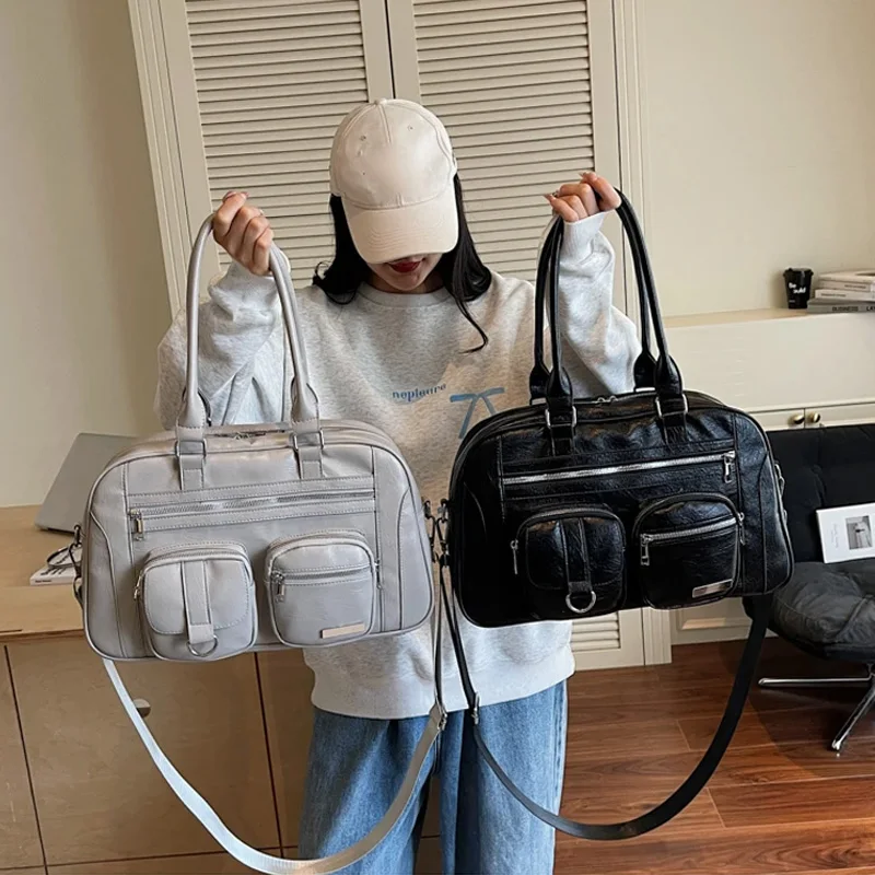 Bolsa de gimnasio para Fitness y Yoga, bolsa de viaje para deportes al aire libre, bolsas de ejercicio para hombres y mujeres, bolso de equipaje de viaje corto de negocios, bolsa para ordenador portátil universitario - imagen 2