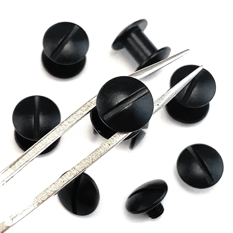 Material de acero inoxidable 416, mango de cuchillo, piezas para hacer tornillo de cabeza plana semicircular, tornillos rectos M3.5, par de clavos de remache de bloqueo - imagen 5