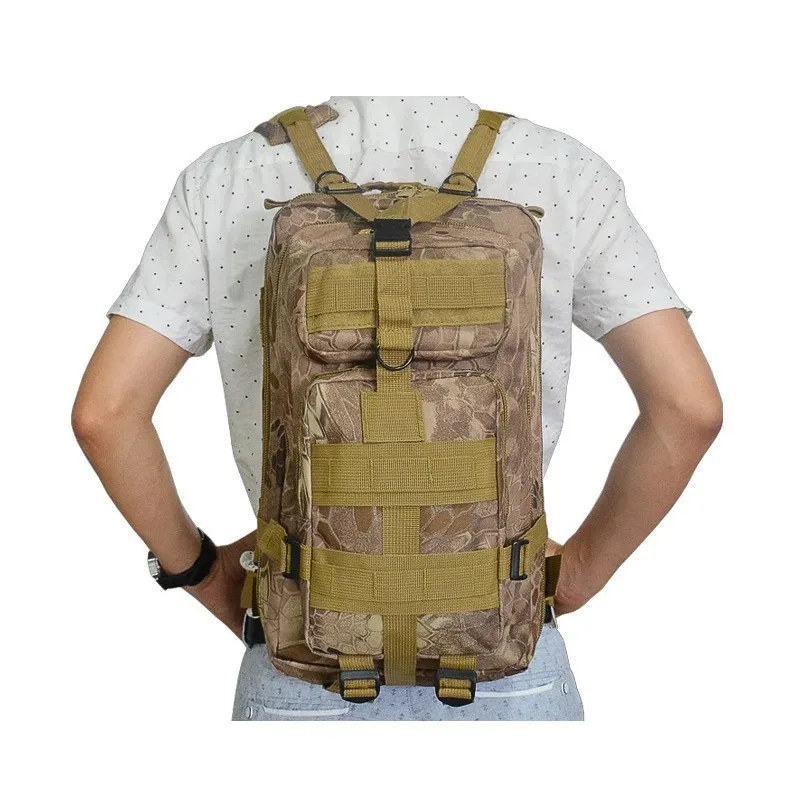 Mochila táctica militar del ejército de gran capacidad para hombres, mochila suave 3P impermeable para exteriores, mochila para insectos, senderismo, Camping, fundas de caza - imagen 2