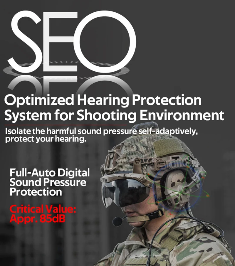 Nuevo FCS-TACTICAL AMP auriculares completamente digitales doble DPS comunicación táctica reducción de ruido doble canal V20/V60 PTT accesorio - imagen 4