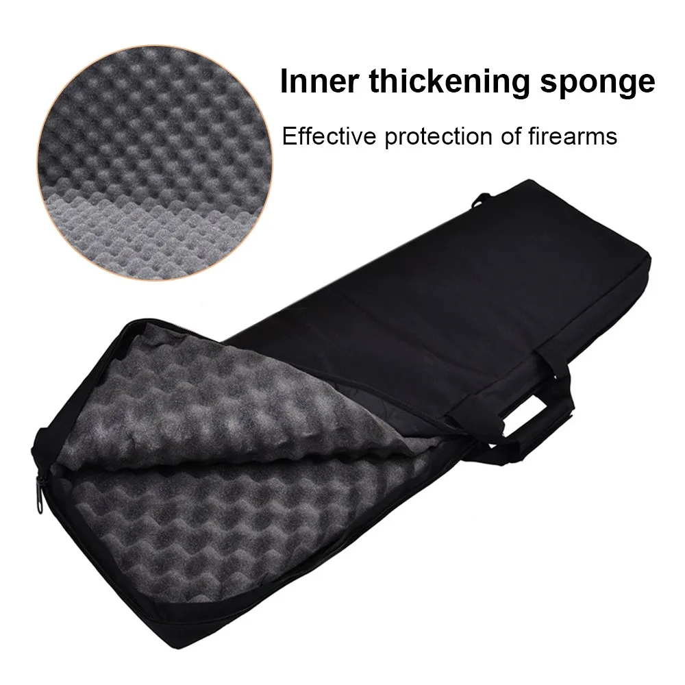 Estuche para Rifle de 33/39 pulgadas, bolsa acolchada suave, funda para pistola, bolso táctico para rango de tiro, bolso de hombro de caza para transporte de pistola larga - imagen 4