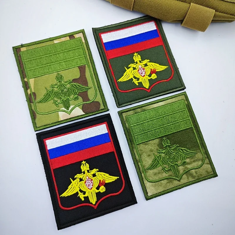 Antiguo insignia de moral táctica CCCP de la Unión Soviética, brazalete de sombrero con parche de gancho y bucle bordado de águila de doble cabeza ruso, Ucrania - imagen 2