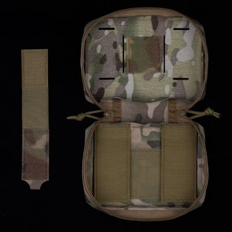 Panel MOLLE plegable de pecho con soporte móvil y doble cremallera - imagen 5
