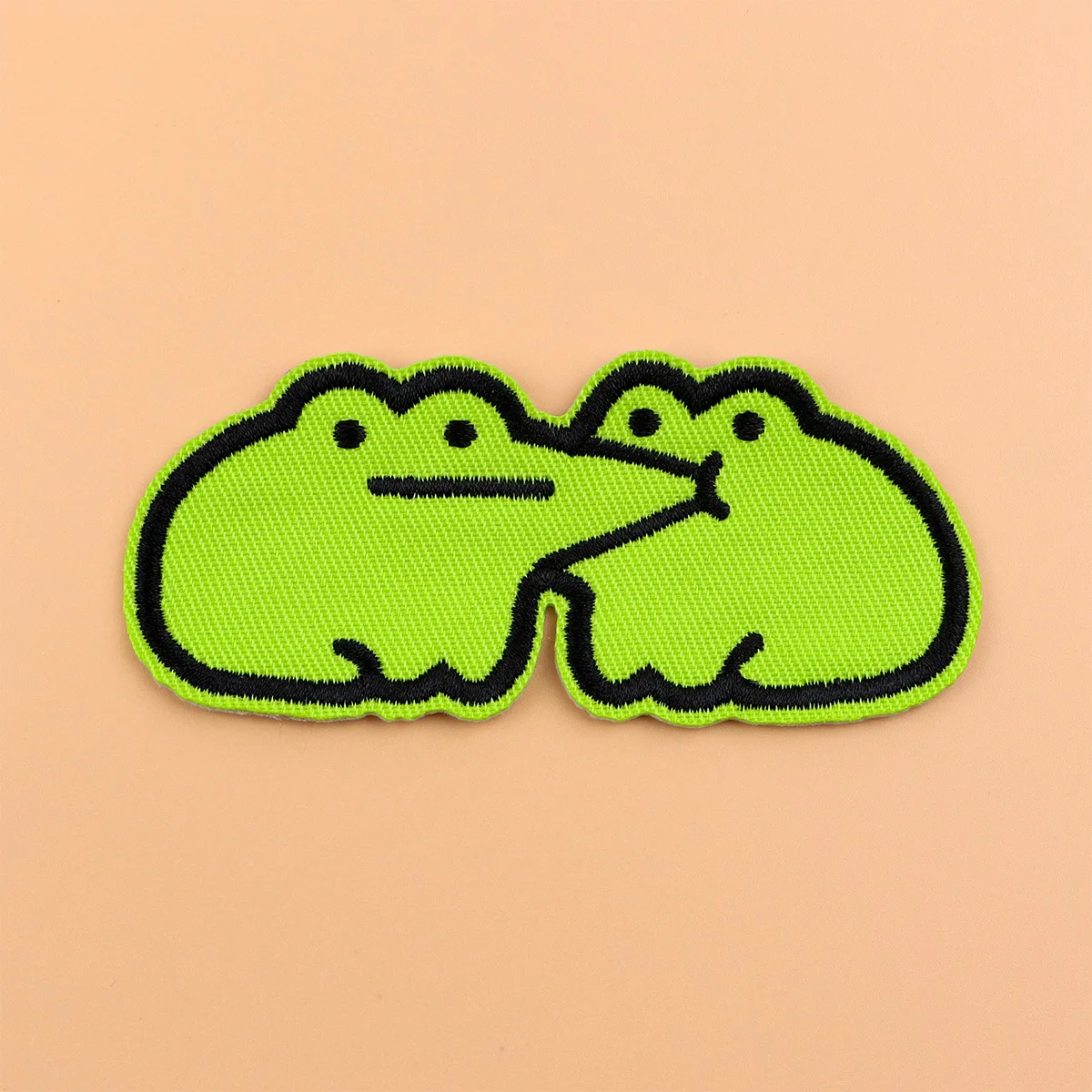 Parche para planchar con forma de rana de dibujos animados para ropa, parche bordado bonito, accesorios para ropa, pegatinas de costura, 2 uds. - imagen 5