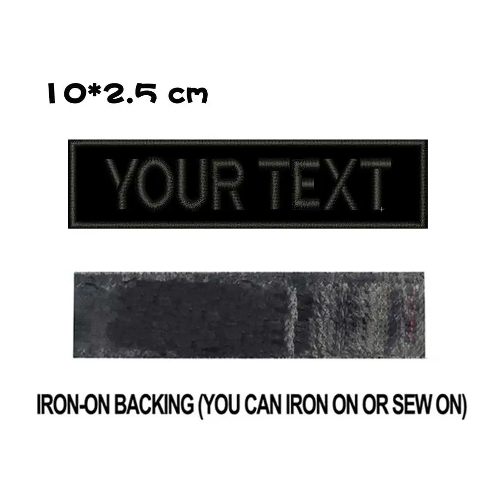 BLACK iron on