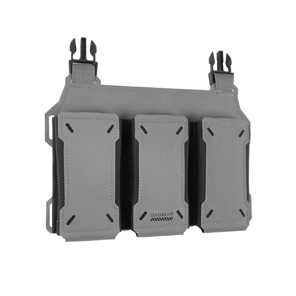 DMGear-bolsa táctica Triple cuádruple para revistas, chaleco táctico, accesorios de caza, portador Molle Airsoft para acampar al aire libre