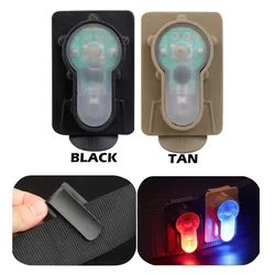 Luz táctica MOLLE impermeable con estrobo para casco y chaleco