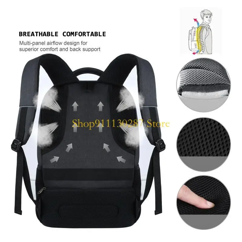 Mochila para ordenador portátil J1HC para cuaderno estudiante 18 pulgadas para estuche para w
