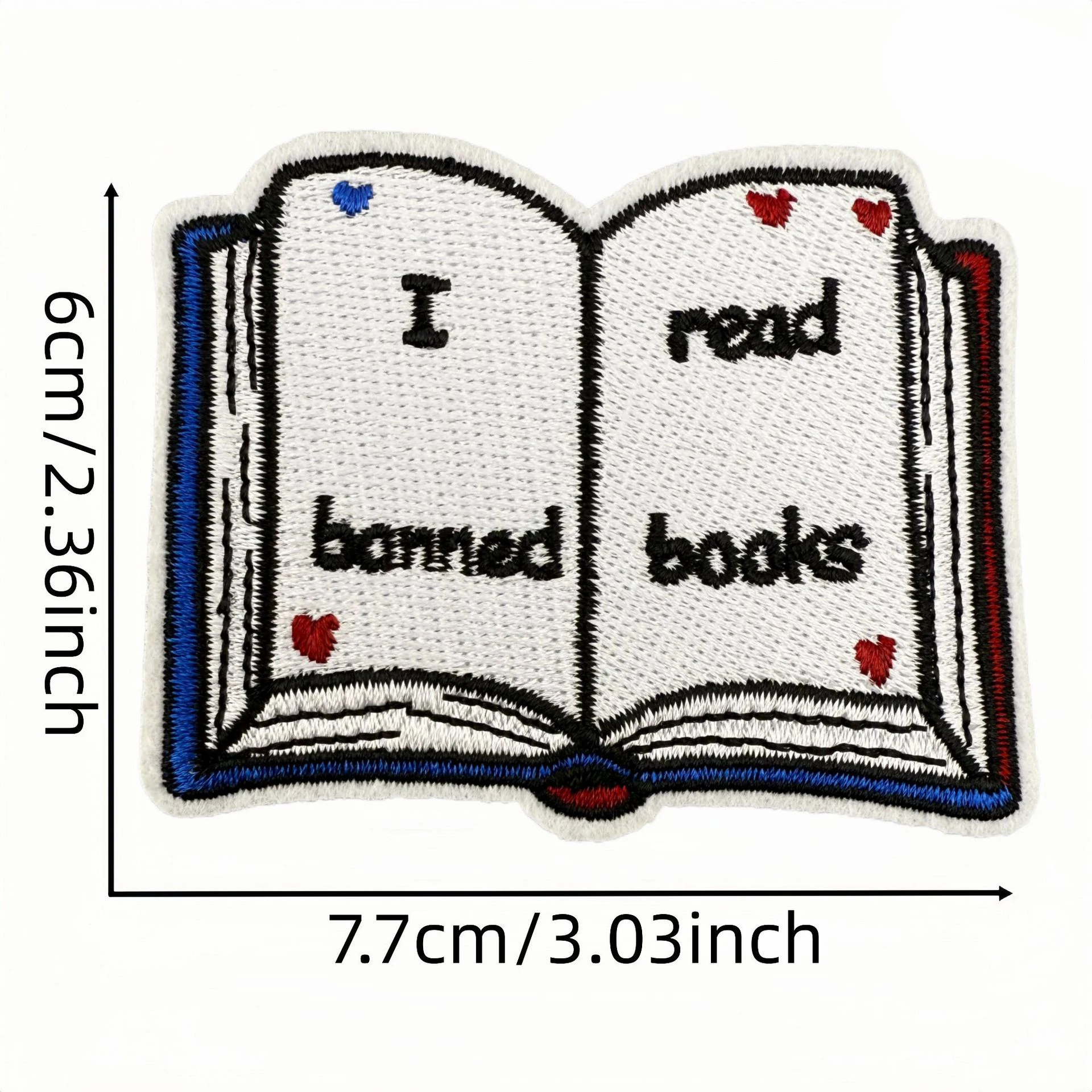 10 Uds. Parche de dibujos animados/libro, parches bordados para ropa, parches para planchar para ropa, chaquetas DIY, pantalones vaqueros, insignias bordadas para coser - imagen 2