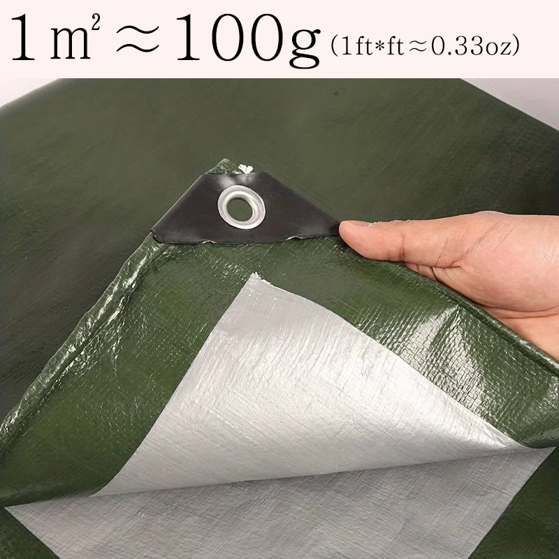 Lona grande impermeable, cubierta de sombra de lluvia para jardín al aire libre, toldo de patio trasero, bloqueo Uv, 3x3, 4, 5, 6, 4m x 4, 5, 6, 8, 10, 20m - imagen 5