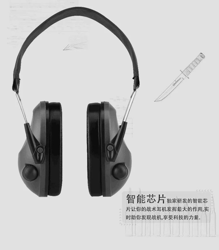 Orejeras insonorizadas tácticas 6S con sonido táctico - imagen 4