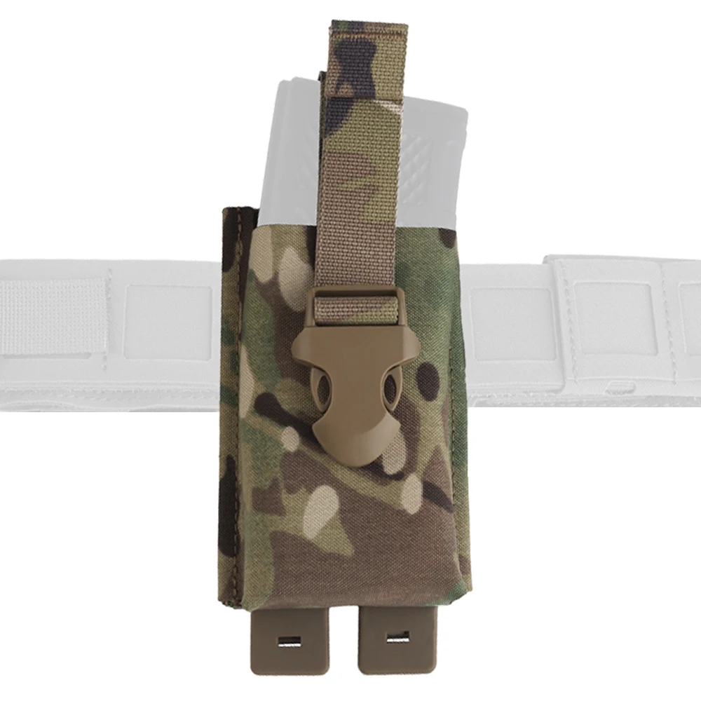 Bolsa para revistas Molle 5,56, AK AR15, ligera, individual, para Rifle de caza, Airsoft Mag, funda con correas, hebilla estable - imagen 2