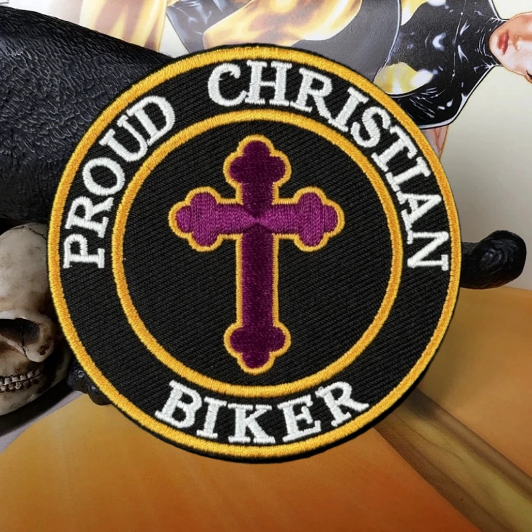 Parches de bucle de gancho bordados con emblema CRUCIFIX religioso de Jesús para ropa, mochila táctica militar, decoración, pegatina de moral - imagen 5