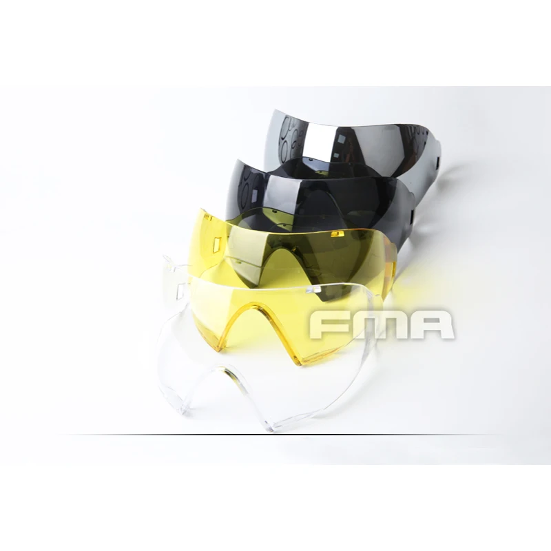 FMA-mascarilla facial completa F1 para exteriores, una sola capa, PC, lente única - imagen 2