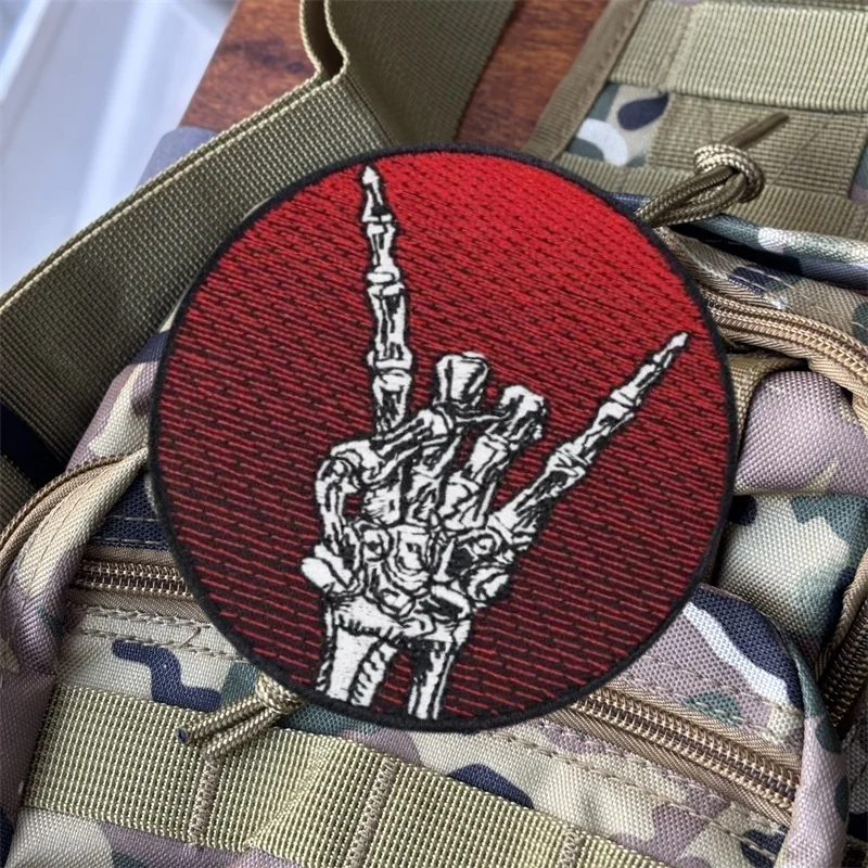 Parche bordado militar táctico para ropa, insignias de moral con gancho, parches, pegatinas para mochila