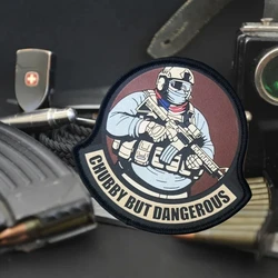 Parche de moral Chubby But Dangerous soldado gordo velcro