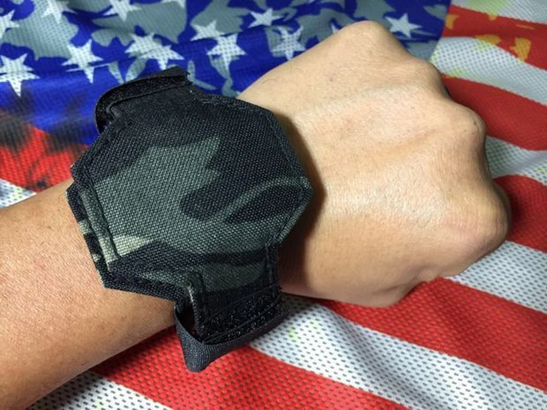 Caja de reloj de camuflaje táctico, funda de nailon con tapa, Protector de cubierta de reloj de pulsera - imagen 3