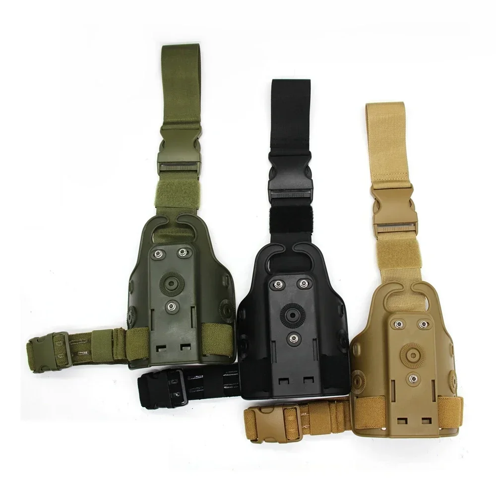 Cubierta de pierna de una sola correa, placa táctica pequeña con arnés, pierna de caída para todos los pistolas - imagen 3