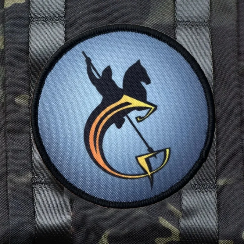 Parche táctico San Jorge y dragón con gancho para uniforme - imagen 3