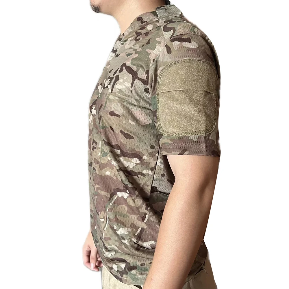 Nuevo deporte de caza al aire libre táctico MC camuflaje VS camiseta táctica tipo CP transpirable de secado rápido CAG camisa de manga corta Top - imagen 5