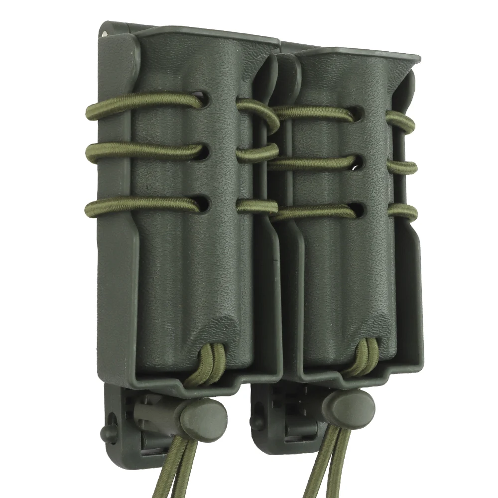 Bolsa de doble cargador para pistola Molle Mag, soporte para Glock,9MM,.40 Cal,357SIG,.45CAP,10mm, accesorio de caza - imagen 3