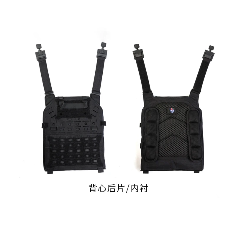 Chaleco portador de placa táctico Modular ligero con sistema de mochila de liberación rápida para aventuras al aire libre, tela 1000D - imagen 3