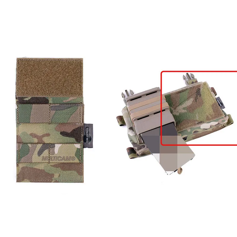 Modificación DIY para caza táctica al aire libre MK3 MK4, Panel MOLLE colgante en el pecho (media cubierta)