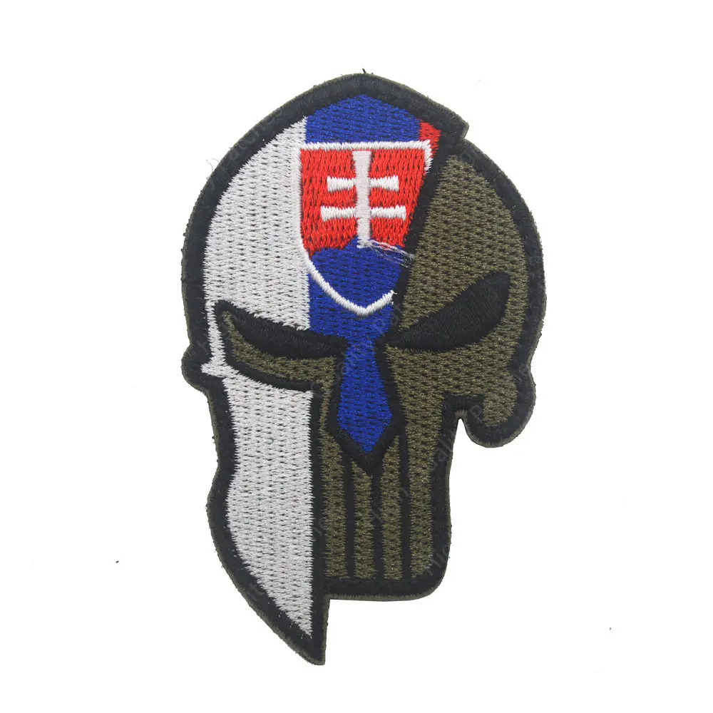 Parches mágicos bordados de la bandera de Eslovaquia, insignia reflectante infrarroja, insignias tácticas de moral, accesorios del ejército militar táctico - imagen 4
