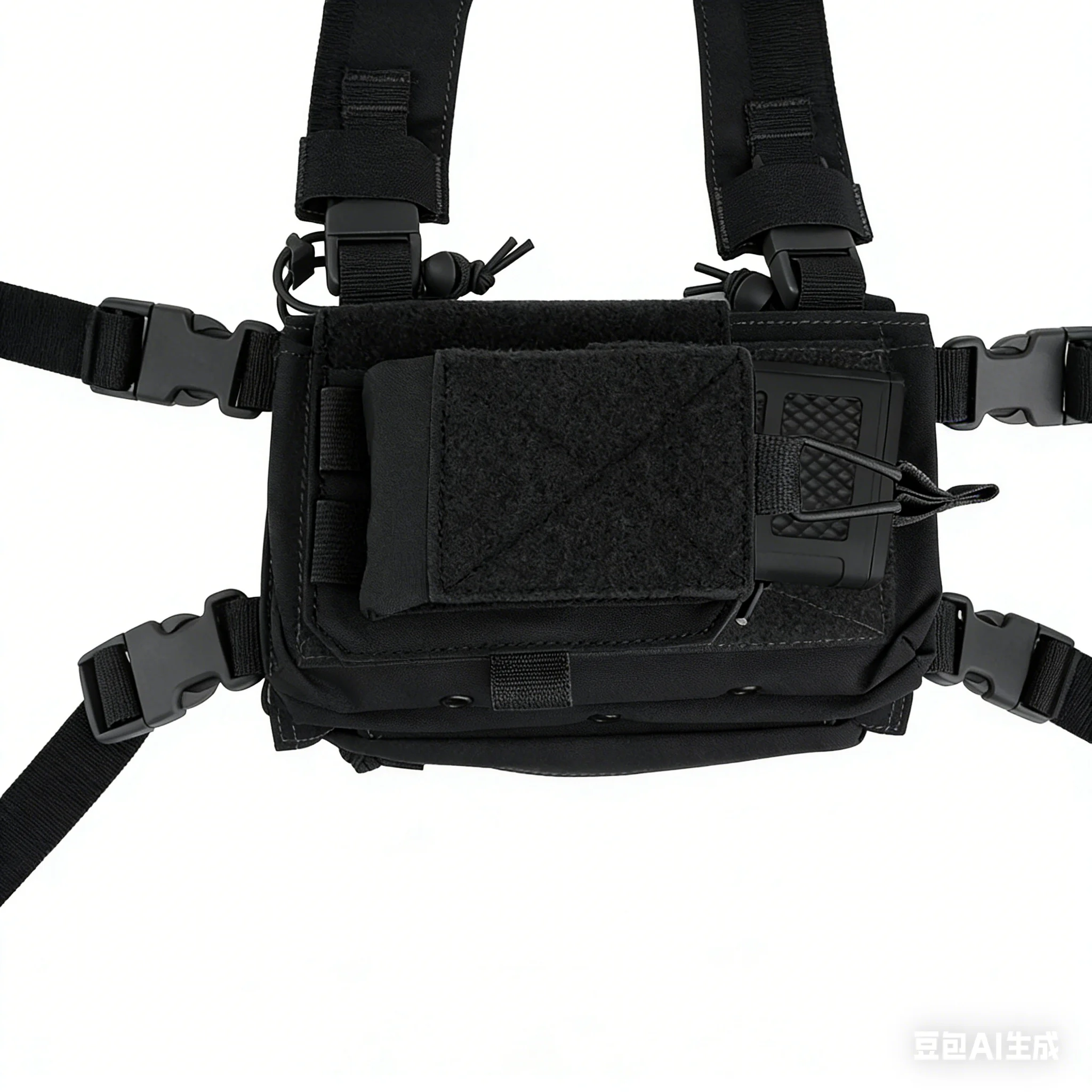 MK4 armadura de pecho con bolsa horizontal para cargadores Velcro