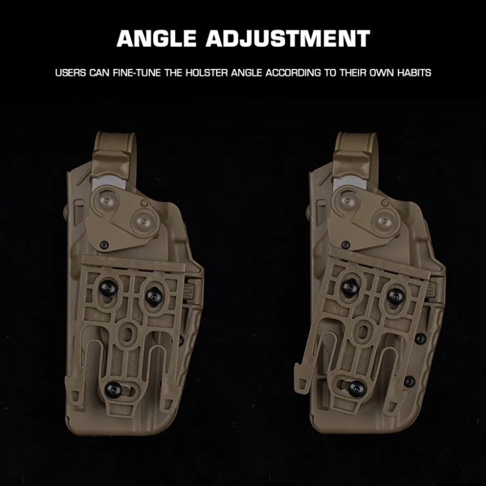 Funda de pistola táctica para P320 M17/M18, funda de caza de liberación rápida QLS, funda Airsoft para Paintball, cinturón de adaptación - imagen 4