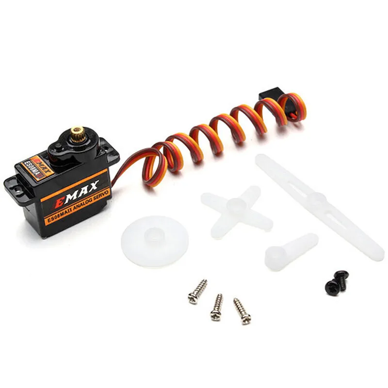 EMAX-Micro Servo de engranaje de Metal para coches, barcos, helicópteros y aviones, ES08MAII, 12G, nuevo - imagen 5