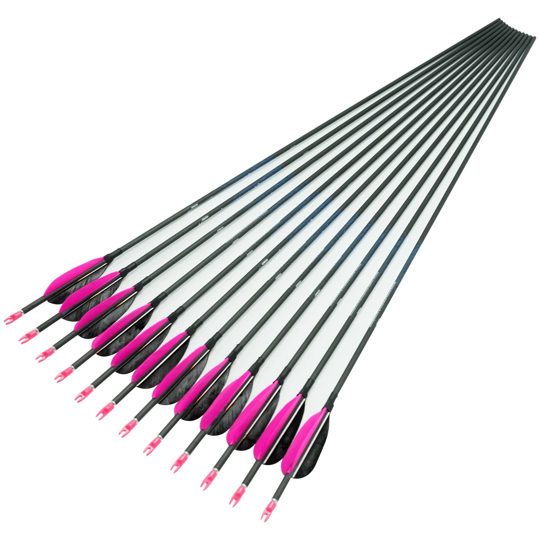 Flechas de carbono Spine 400 – 30 pulgadas para arco recurvo y caza - imagen 3