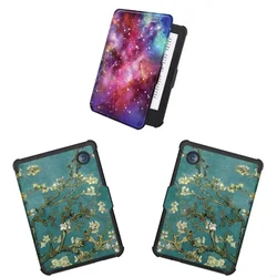 Funda silicona suave para Clara Color N365/N367 eReader, funda trasera Flexible silicona con función encendido y K1KF