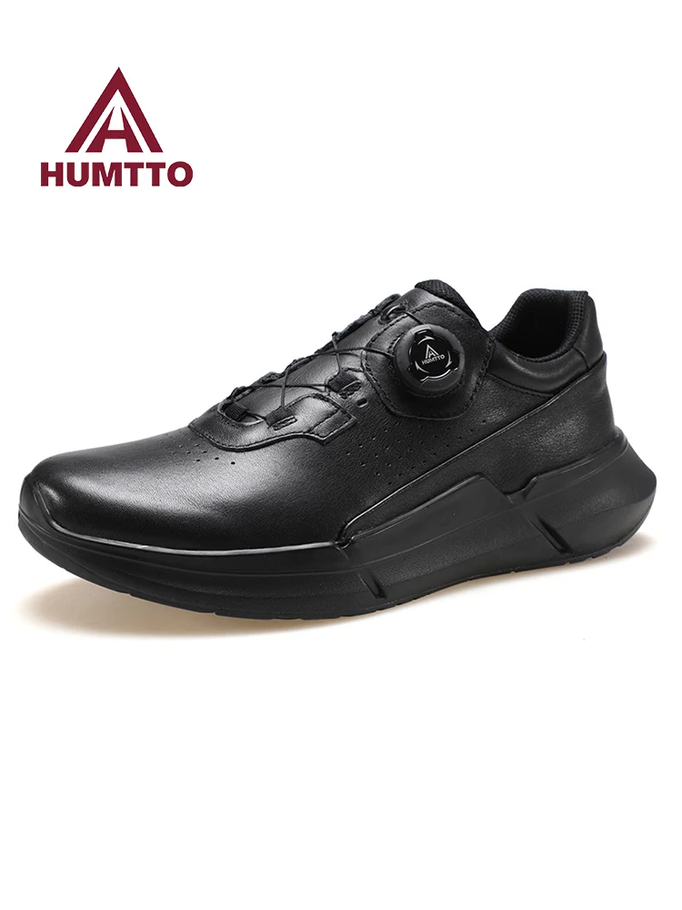HUMTTO zapatos de senderismo de piel de vaca para hombre, zapatos de escalada para deportes al aire libre de invierno, zapatos casuales, botas de viaje, zapatillas de senderismo para primavera al aire libre - imagen 2