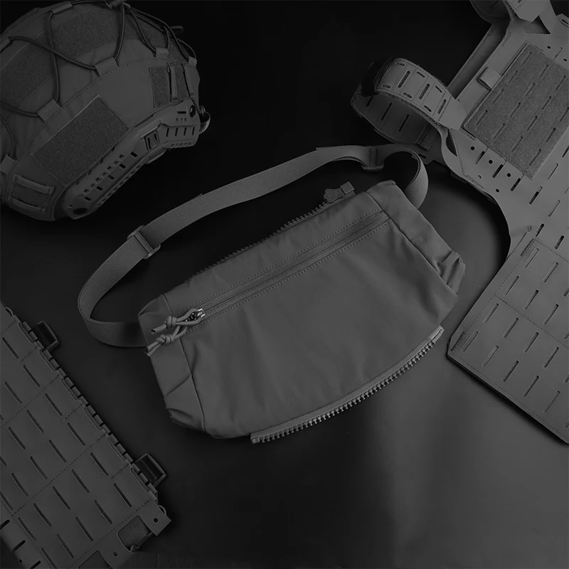 Bolsa calentadora de manos multifuncional de lana gruesa, bolsa calentadora de manos de almacenamiento con cremallera para accesorios de caza - imagen 5