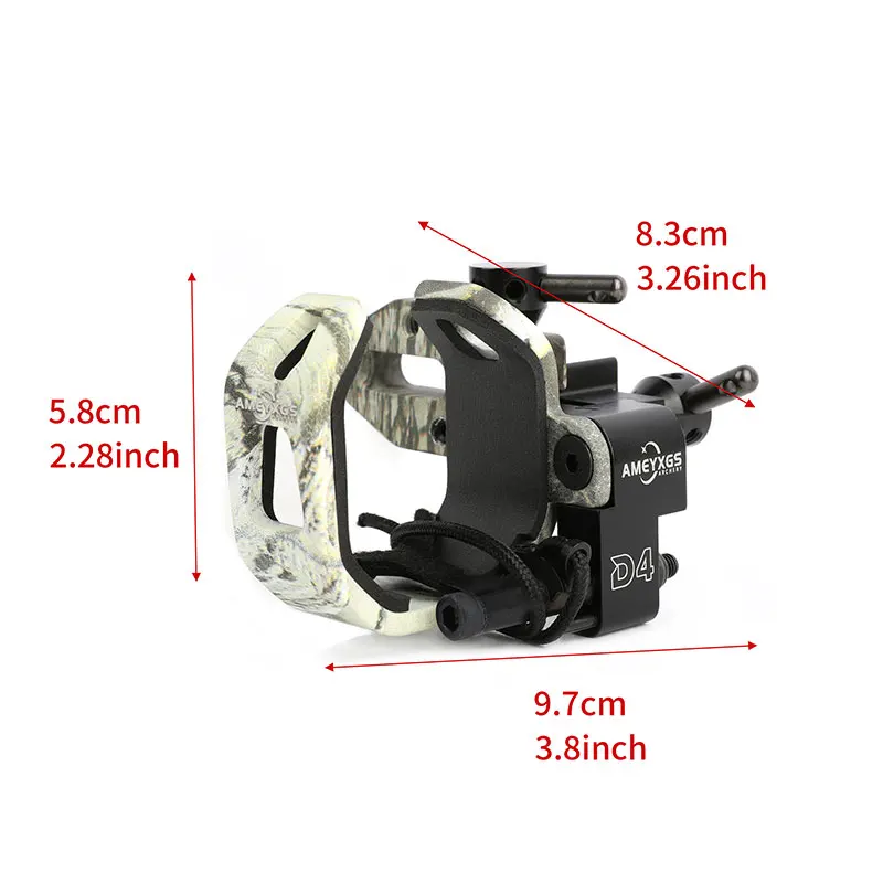 Soporte de flecha para tiro con arco con abrazaderas, hebilla de mano derecha para arco compuesto, accesorios de tiro y caza al aire libre - imagen 3