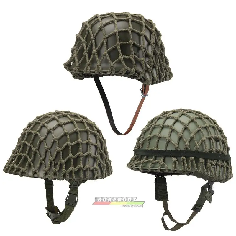 Casco táctico de acero para soldado, cubierta de red de camuflaje, red fina gruesa, adecuada para M1, M35, M88, G80 - imagen 2