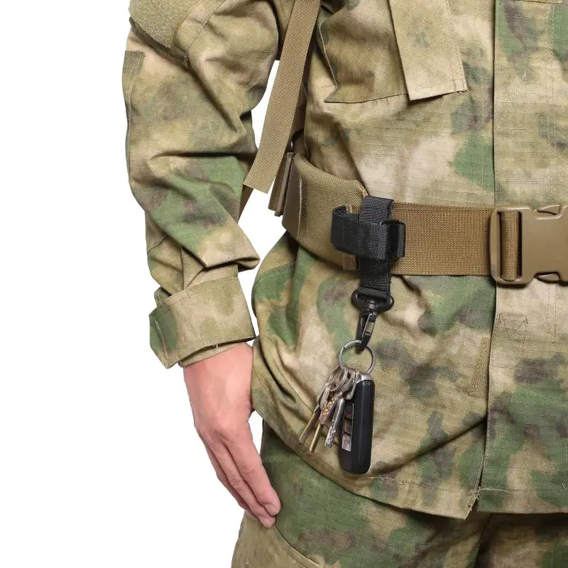 10 Uds. Llavero multiusos molle para exteriores, organizador táctico para guantes con clip de hebilla - imagen 2