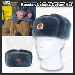 AQzxdc Sombrero Ushanka Algodón M69 Ejército Rojo Invierno Gris