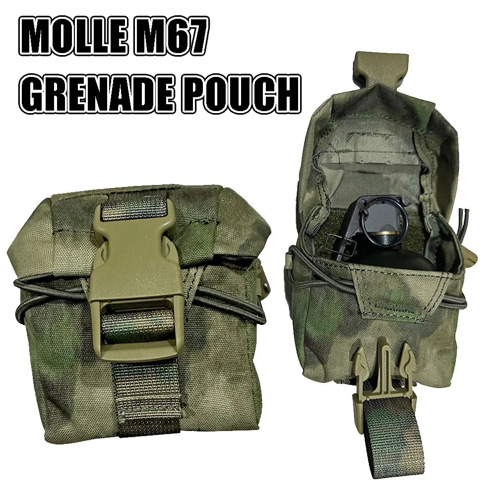 Bolsa táctica para granada Frag, bolsa de herramientas MOLLE, Mini bolsa de almacenamiento de cintura EDC de ultrafilidad con función ajustable para caza Airsoft