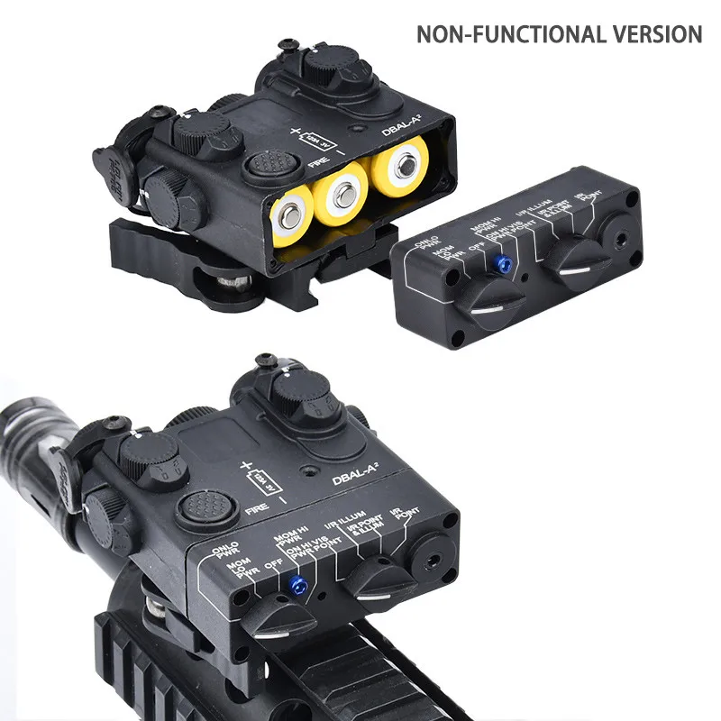 Indicador táctico Dummy Airsoft versión no funcional DBAL A2 PEQ 15 MAWL C1 NGAL caja de batería compatible con riel de 20mm láser de juguete - imagen 4