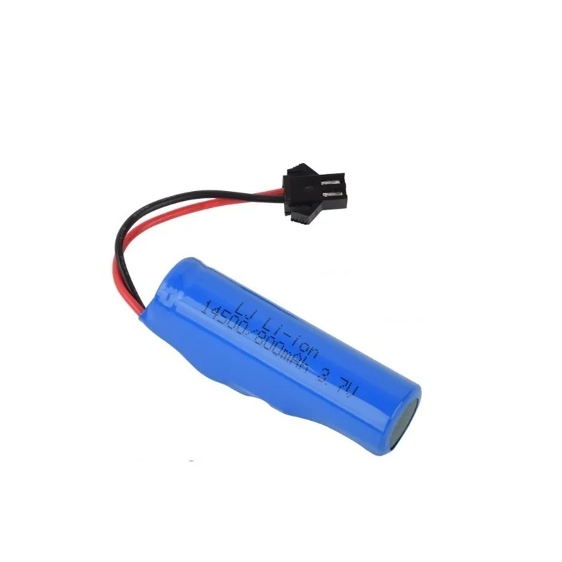 Batería lipo de 3,7 v y 800mah para coche teledirigido JJRC C2 D828, piezas de coche teledirigido 14500 SM-2P, accesorios para juguetes, 50 piezas - imagen 4