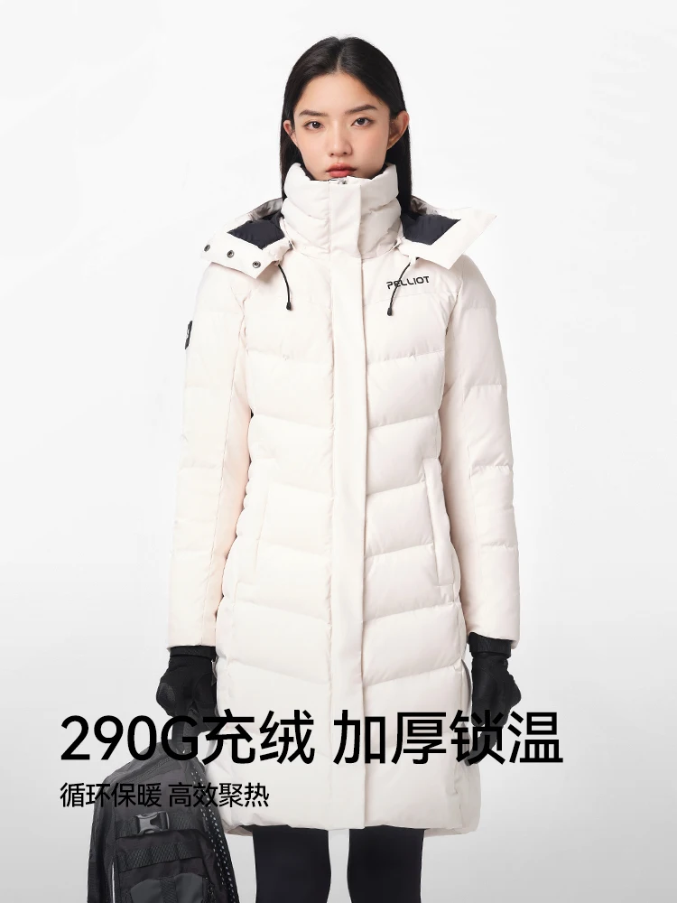 Pdoo-chaquetas Ultraf de plumón de ganso blanco para mujer, Parkas, traje de montañismo, abrigo, 2023 - imagen 3