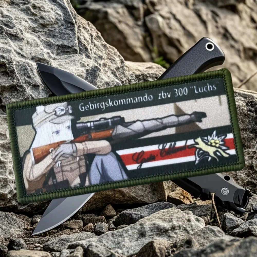 Parche táctico de belleza de Anime para ropa, parches de gancho y bucle impresos para chica, brazalete, insignia de moral militar, pegatinas para mochila - imagen 5