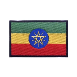 Brazalete bordado bandera Etiopía – Parche táctico velcro para uniforme