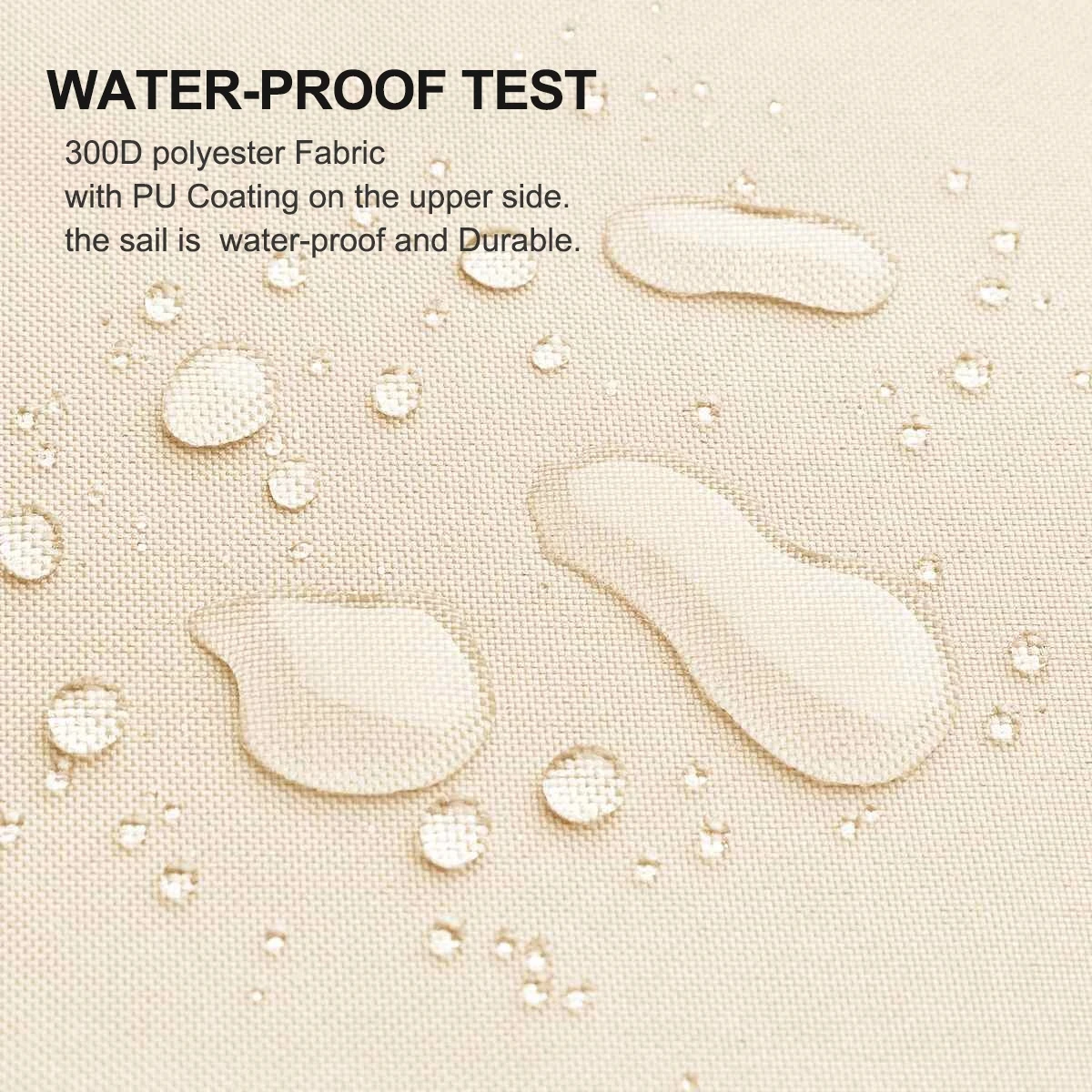 Toldo impermeable para refugio solar, vela para jardín, piscina, Partio, playa, Camping, pérgola, sombrilla para exteriores - imagen 3