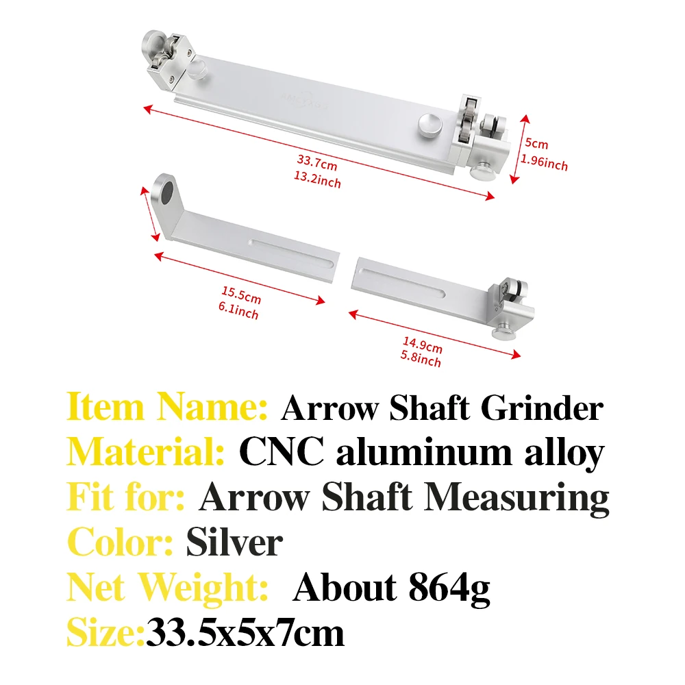 Afilador de eje cortador de flecha de tiro con arco, herramienta multifuncional de corte, accesorios de tiro de caza de aleación de aluminio CNC, 1 ud. - imagen 2