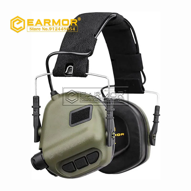OPSMEN auriculares de tiro MOD4 electrónicos, orejeras, orejeras, pistola táctica de seguridad, amplificación de sonido, protección auditiva NRR 22dB