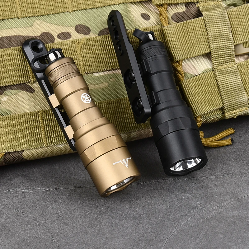 Conjunto de linterna táctica M300 Surefir SF M300C MINI luz exploradora Base blanca arma de caza foco Offset montaje m-lok Keymod - imagen 2